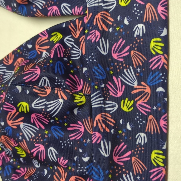 2/$25-Highrise Highcut Bikini in Jellyfish/"BirdFeet" Abstract Print Size Small - Picture 11 of 11